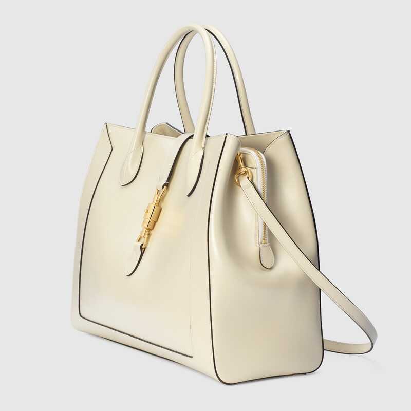 Gucci Jackie 1961 Large Tote Bag Shoulder Bag 649015 White